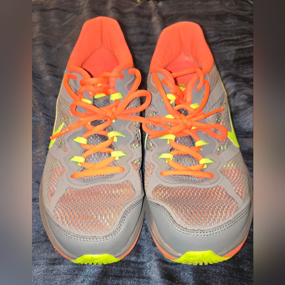 Nike Gray and Orange Women's Sneakers